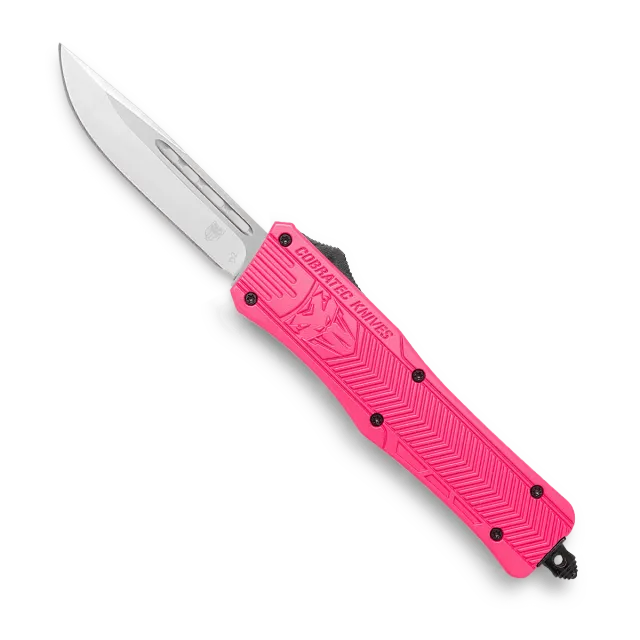 CobraTec CTK-1 Medium OTF-Messer Pink Cerakote D2