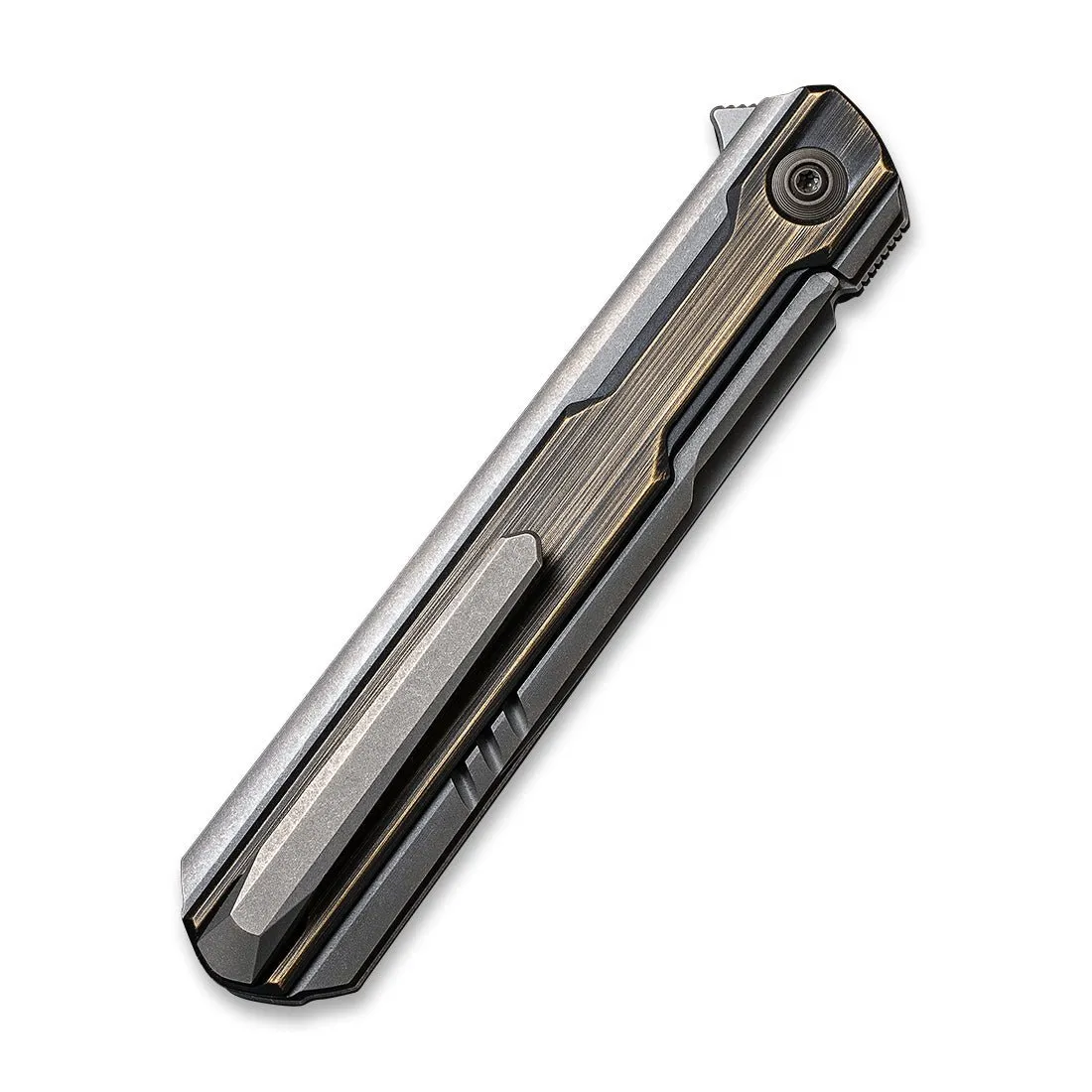 WeKnife Peer 2015E Klappmesser Titan-Messing 20CV