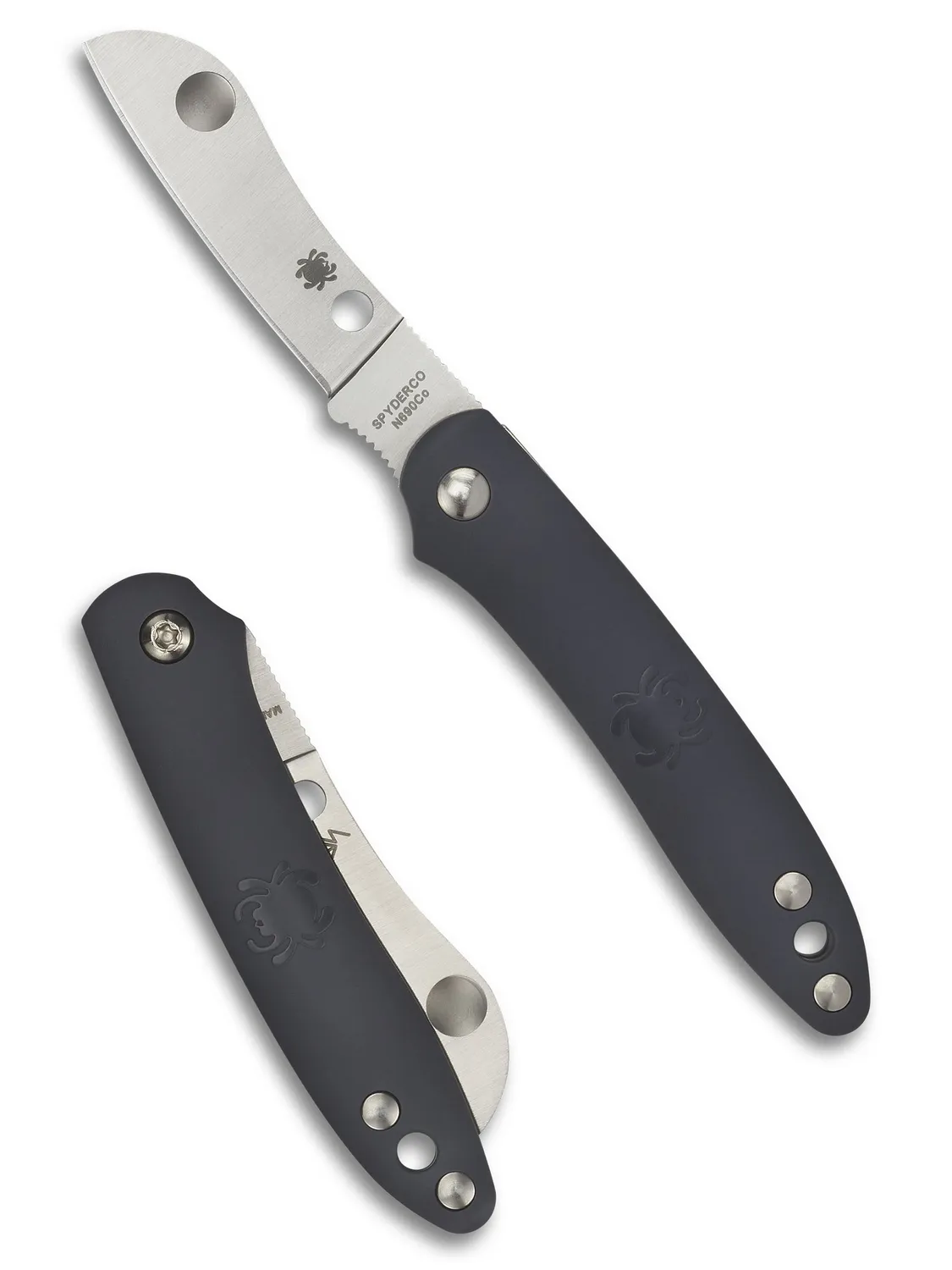 Spyderco Roadie Slipjoint Taschenmesser Schwarz N690Co
