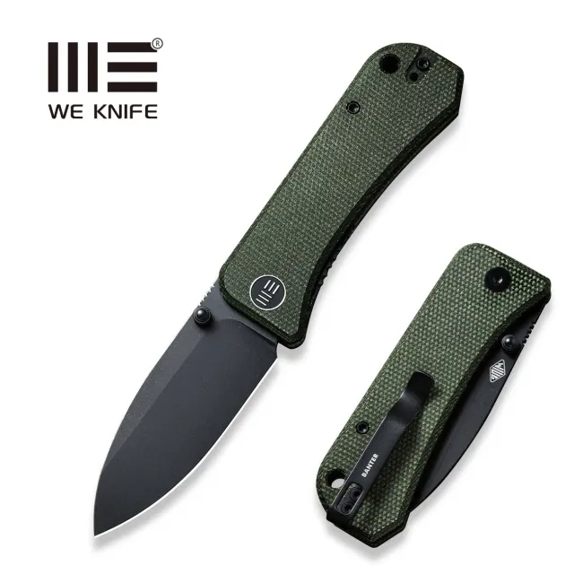 WeKnife Banter 2004J Taschenmesser S35VN Micarta Grün