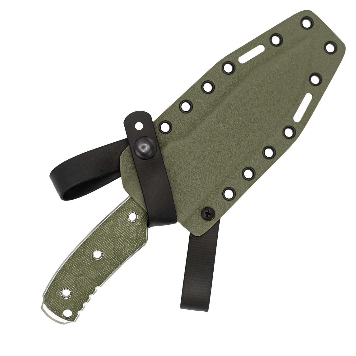 CobraTec Recondo Fixed Micarta OD Green 14C28N