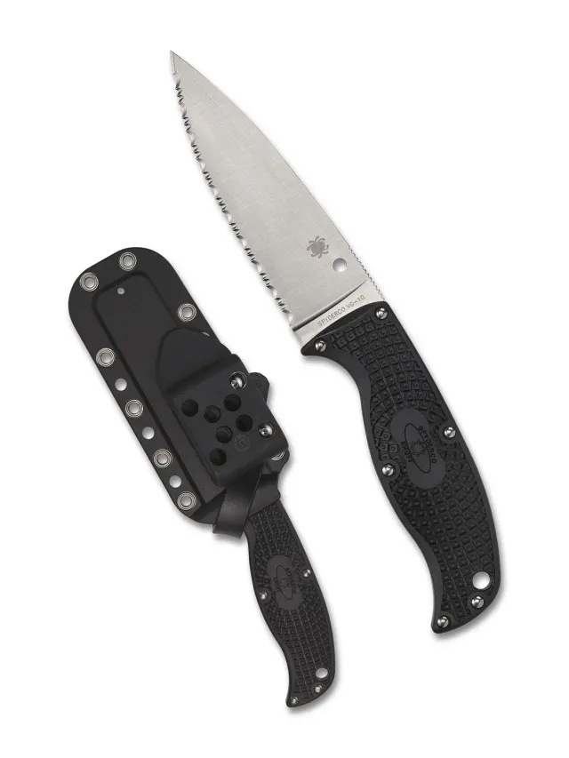 Spyderco Enuff 2 Feststehendes Messer VG-10 Glatt