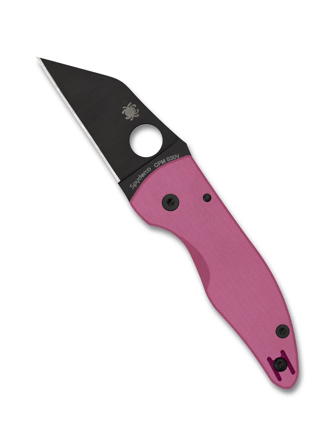 Spyderco MicroJimbo Pink Taschenmesser DLC S30V