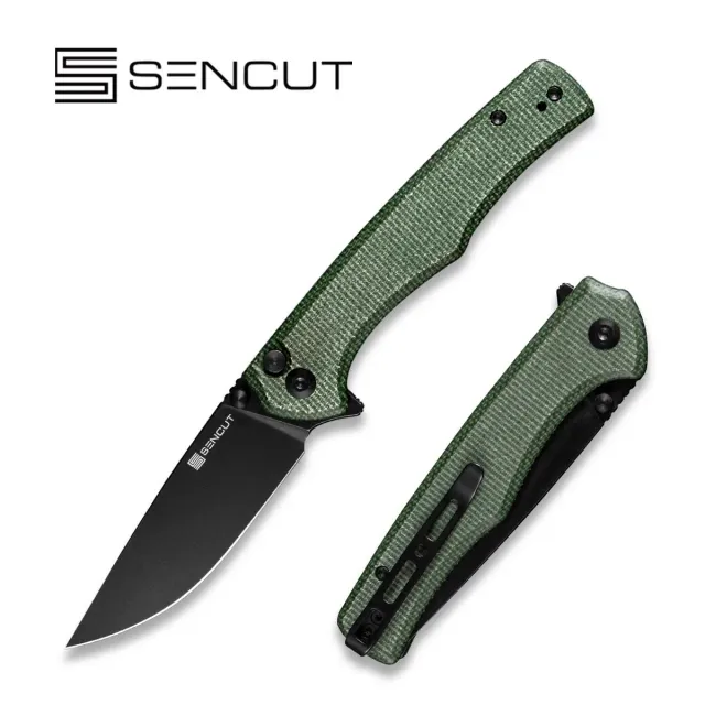 SENCUT Crowley S21012-3 Taschenmesser Micarta D2