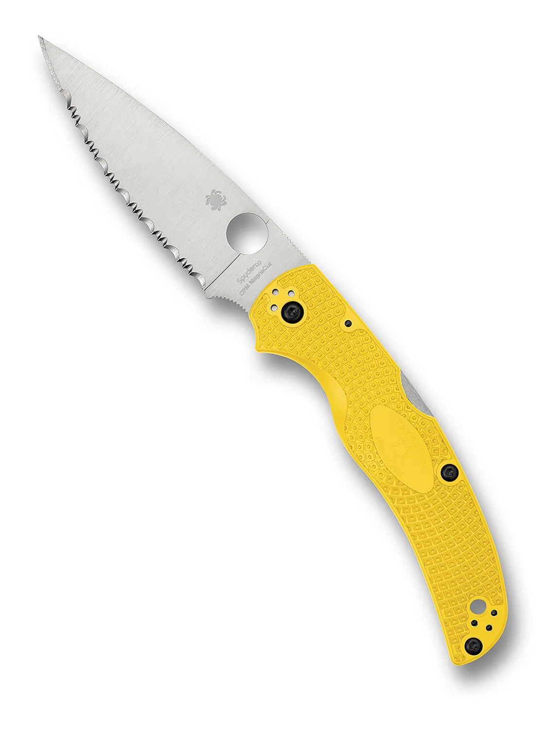 Spyderco Native Chief Lightweight Salt Klappmesser MagnaCut gelb glatt