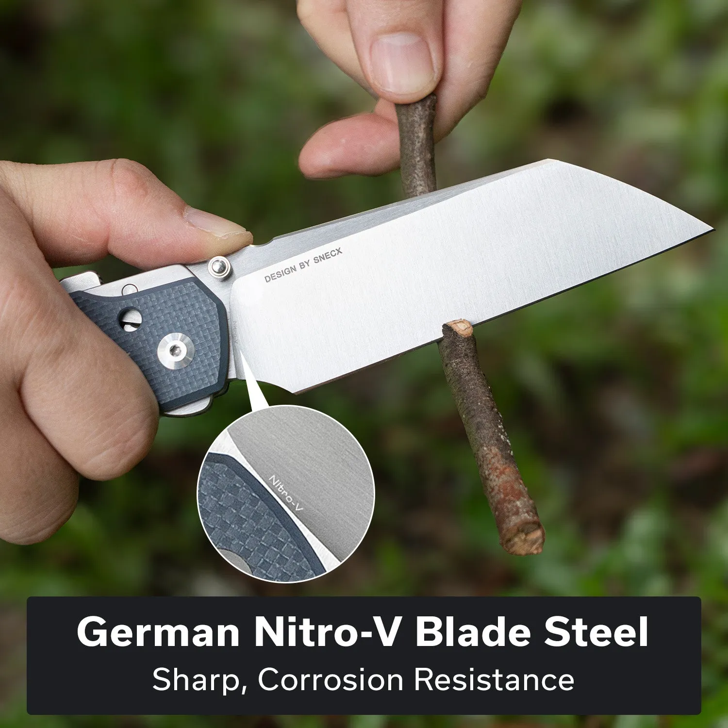 Civivi Buster FG C24052-2 Klappmesser Nitro-V Blau