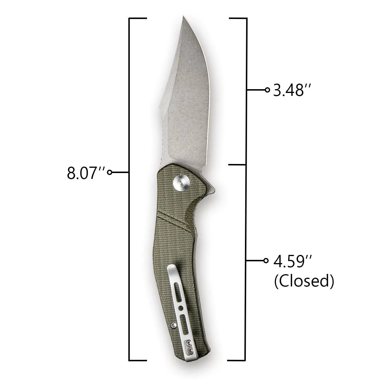 SENCUT Episode SA04E Klappmesser Micarta grün