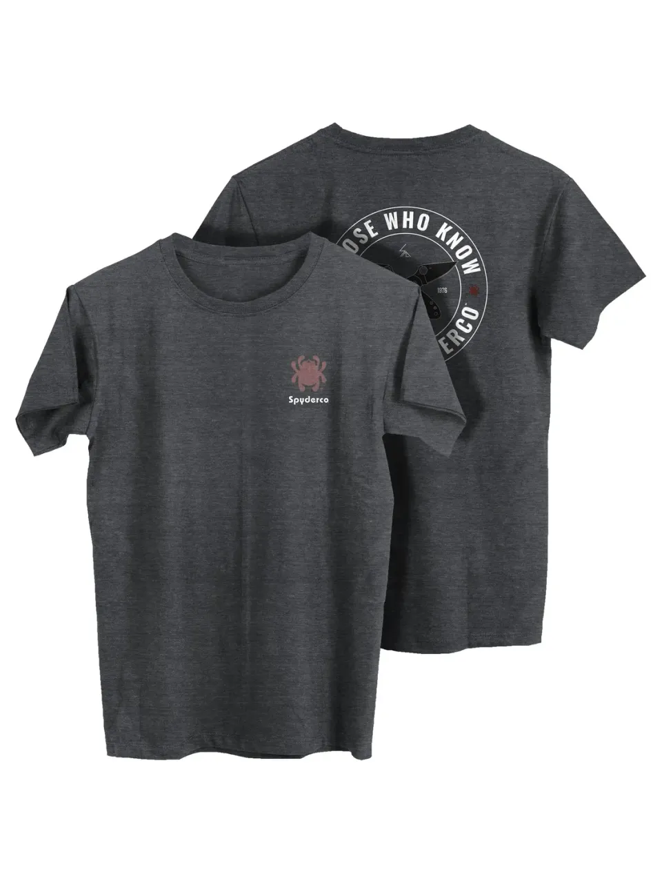 Spyderco Those Who Know T-Shirt Dunkelgrau XL