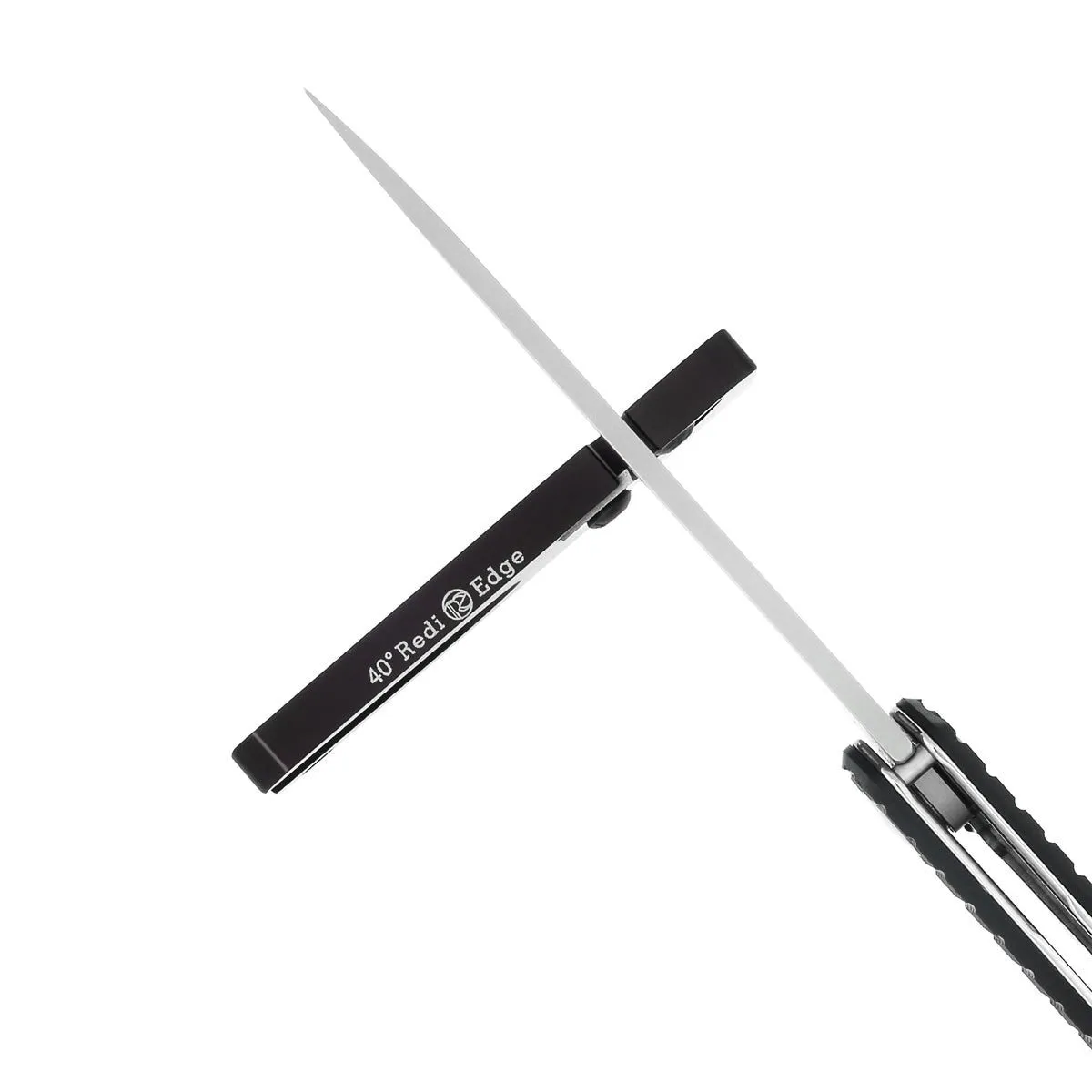 Redi-Edge Taschen-Messerschärfer Schwarz mit Flaschenöffner