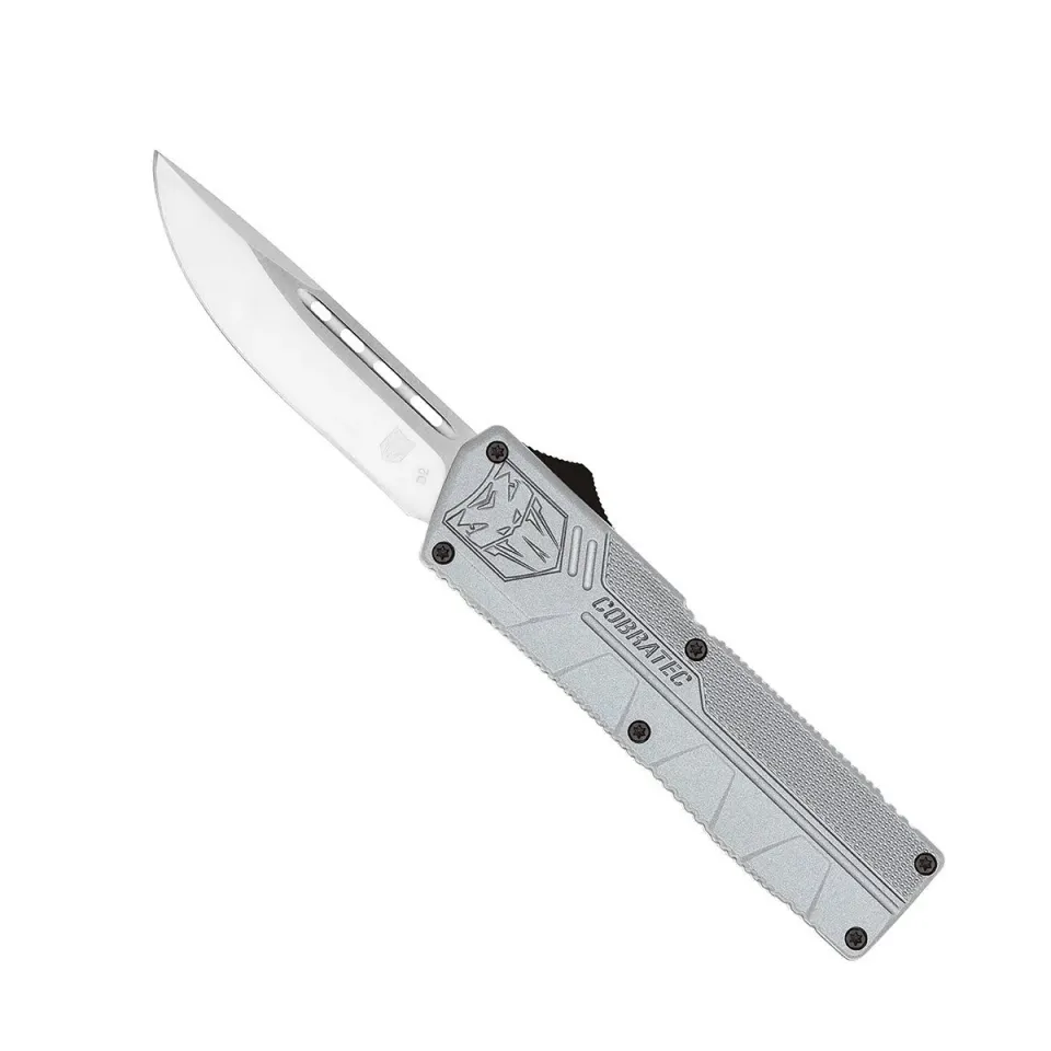 CobraTec Lightweight OTF-Messer Grau Cerakote D2