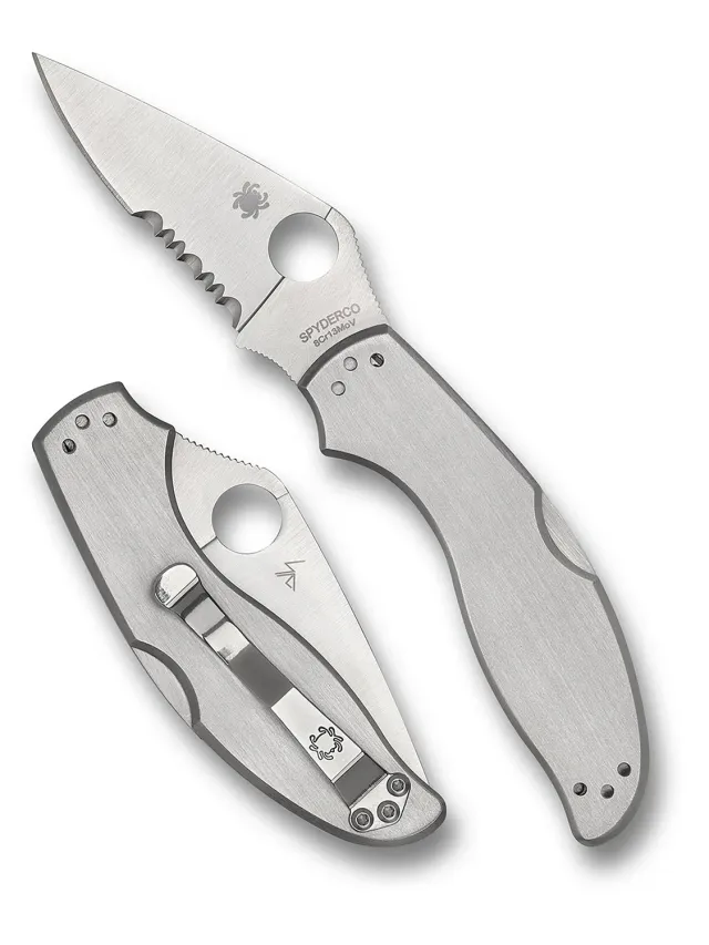 Spyderco UpTern Klappmesser Back-Lock Edelstahl