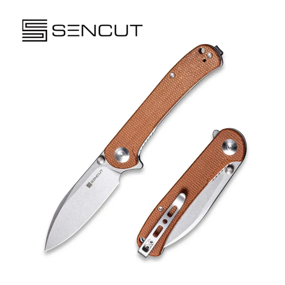 SENCUT Scepter SA03D Taschenmesser Micarta 9Cr18MoV