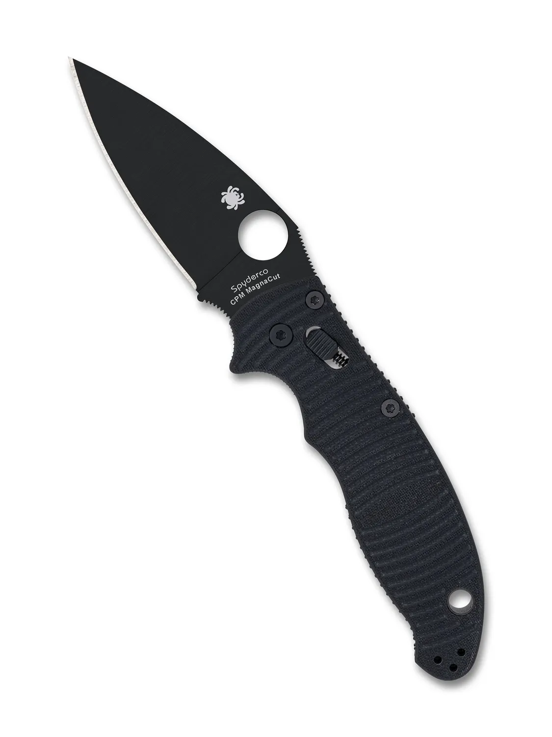 Spyderco Manix 2 Salt Taschenmesser Schwarz DLC Magnacut