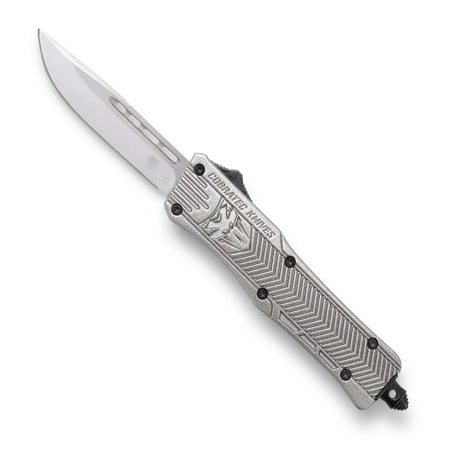 CobraTec CTK-1 Small OTF-Messer Silber D2 Cerakote
