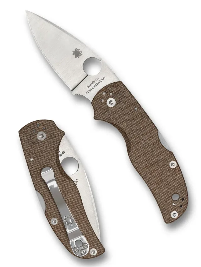 Spyderco Native 5 Taschenmesser braun Micarta Cru-Wear