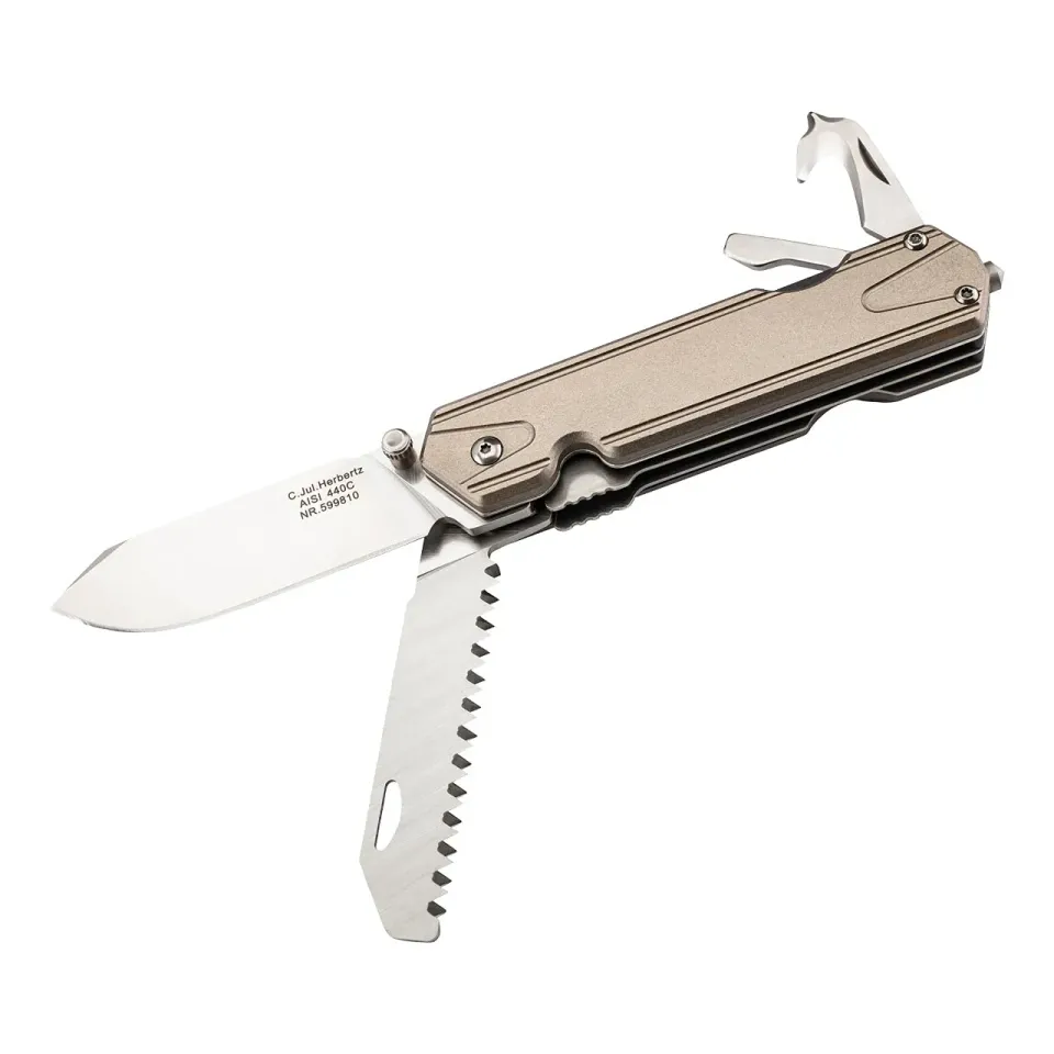 Herbertz Top Collection Einhandmesser 440C Alu 7 Funktionen