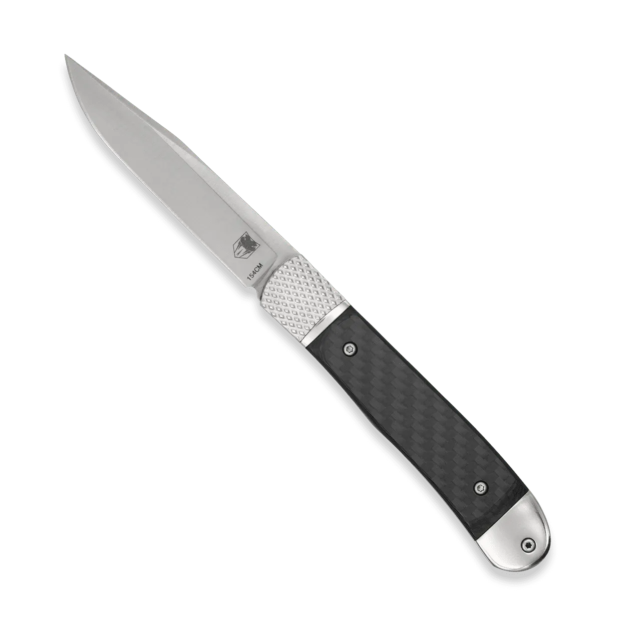 CobraTec Trapper Klappmesser 154CM Carbon Hidden Release
