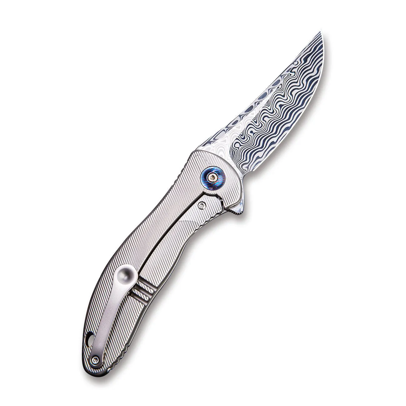 WeKnife Synergy2 912CF-DS1 Taschenmesser Damasteel