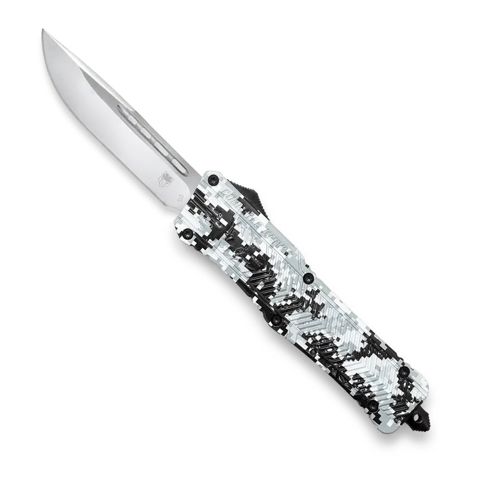 CobraTec CTK-1 Large OTF Messer Winter Digi Camo D2