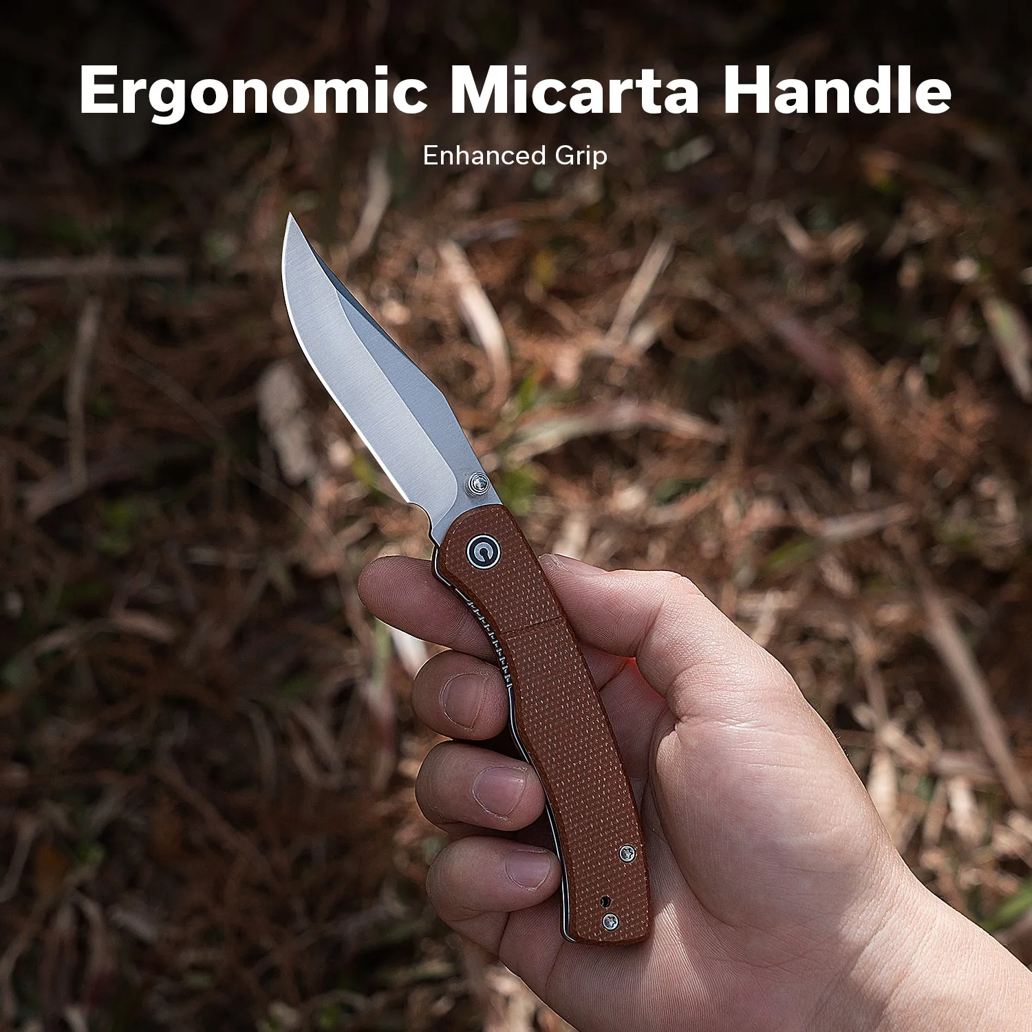 Civivi Clingman C23065-3 Taschenmesser braun Micarta Nitro-V