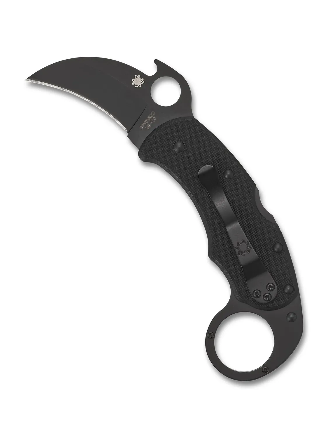 Spyderco KaraHawk Taschenmesser schwarz VG-10 Karambit
