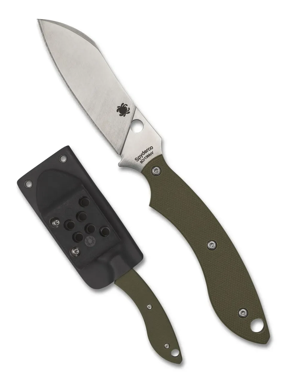 Spyderco Stok Drop Point Fixed-Messer G-10