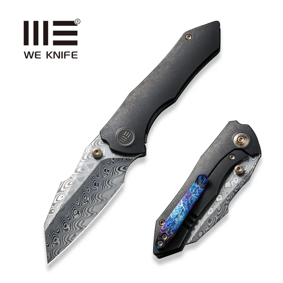 WEKnife High-Fin WE22005-DS1 Taschenmesser Damasteel