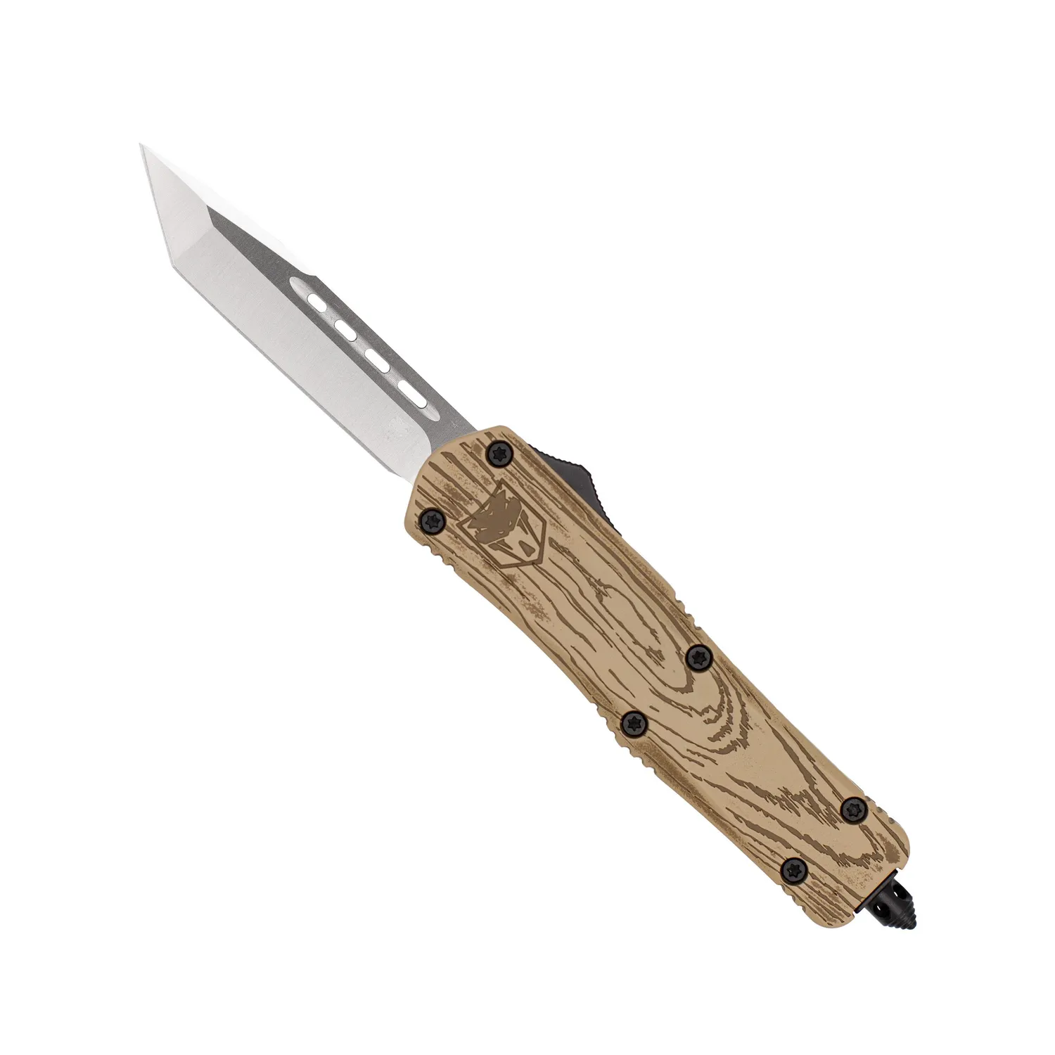 CobraTec FS-3 Medium OTF Messer Wood Grain D2