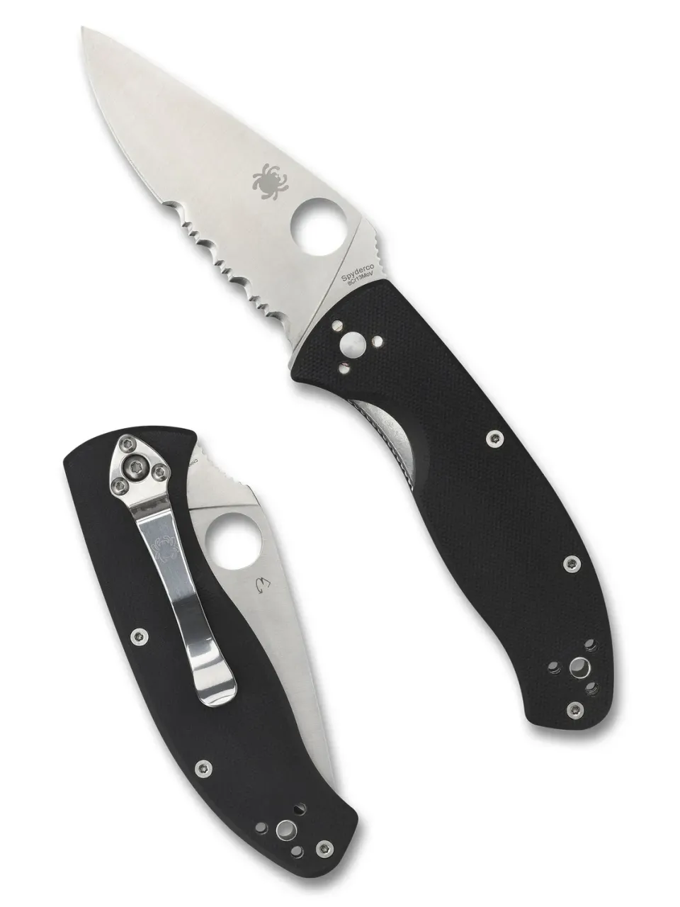 Spyderco Tenacious Klappmesser Combo G-10 schwarz