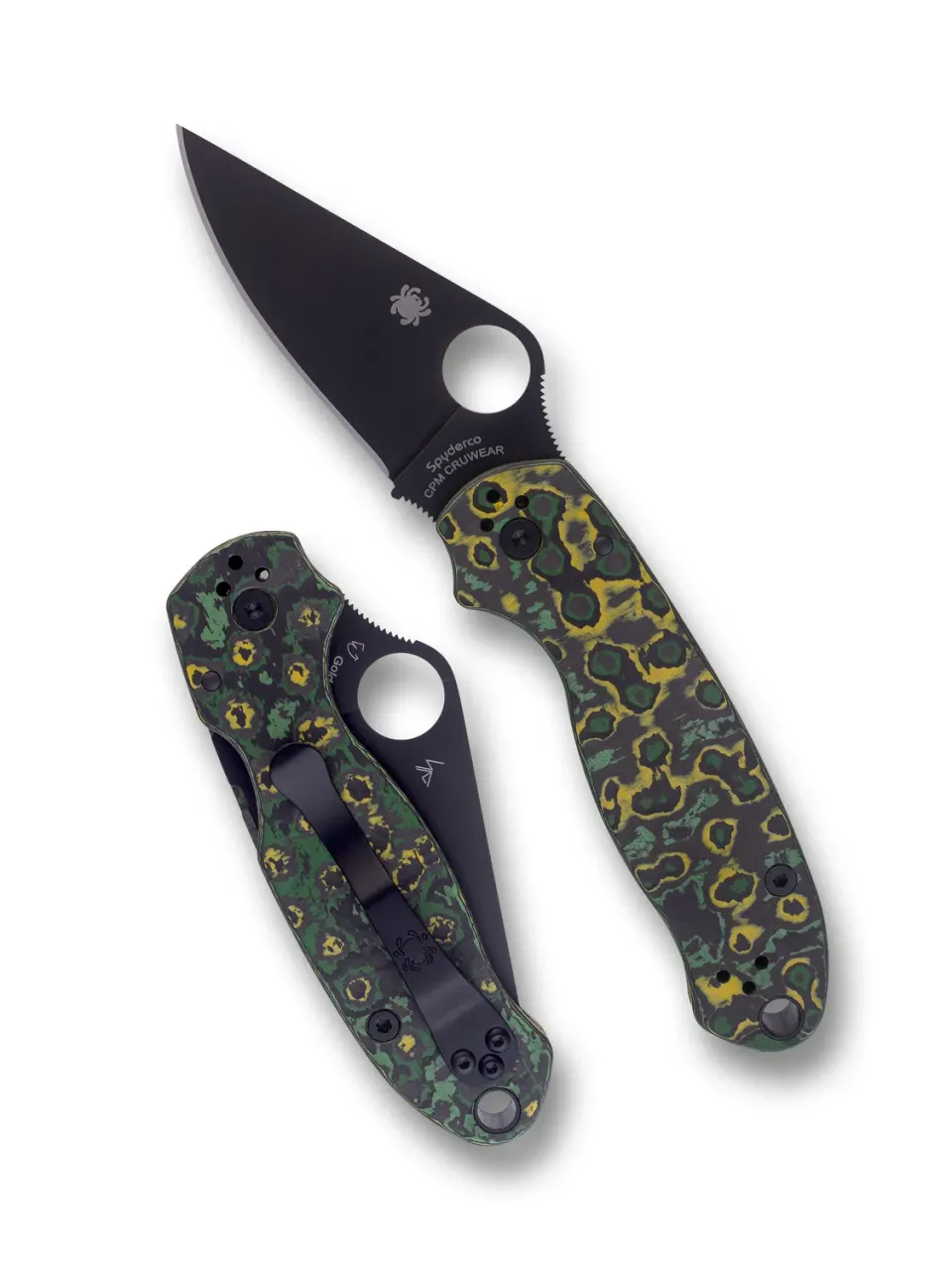 Spyderco Para 3 Taschenmesser Toxic Storm Cru-Wear