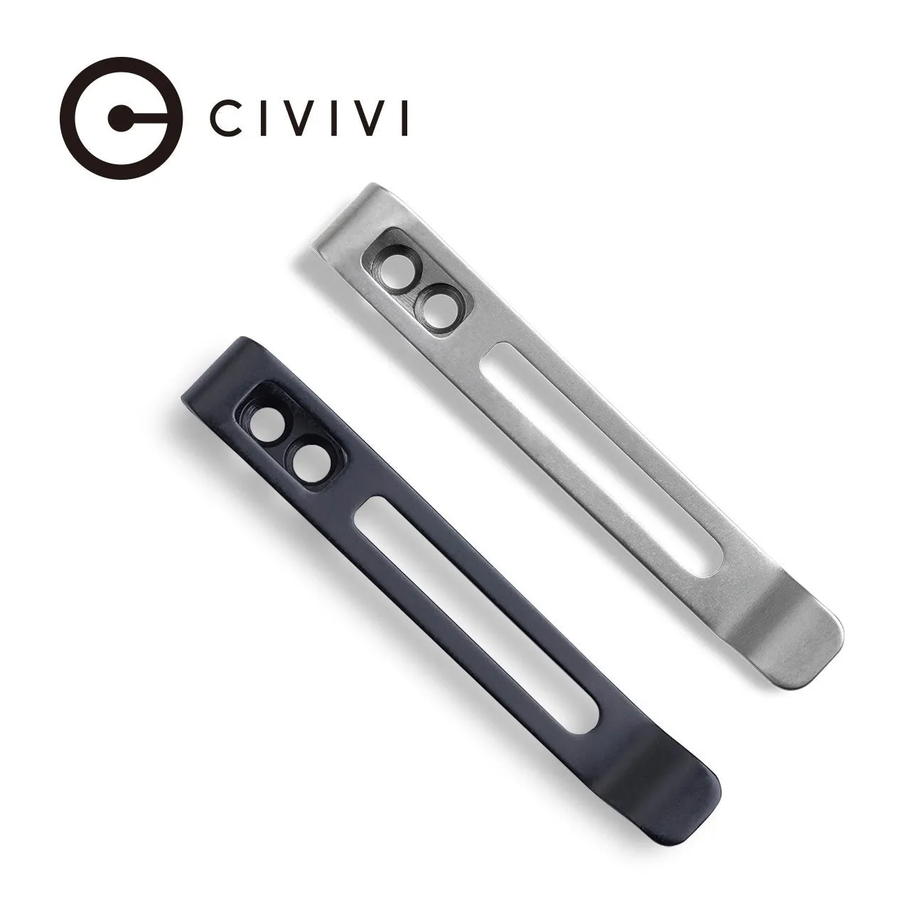 CIVIVI CA-05E Deep-Carry Messerclip Edelstahl 2 Stück