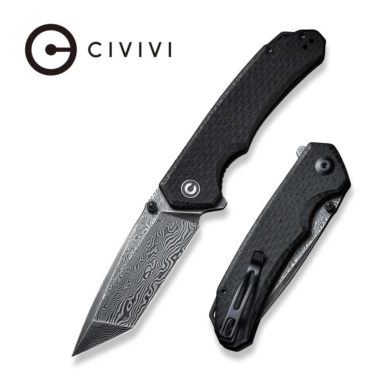 CIVIVI Brazen C2023DS-1 Taschenmesser Damast Micarta