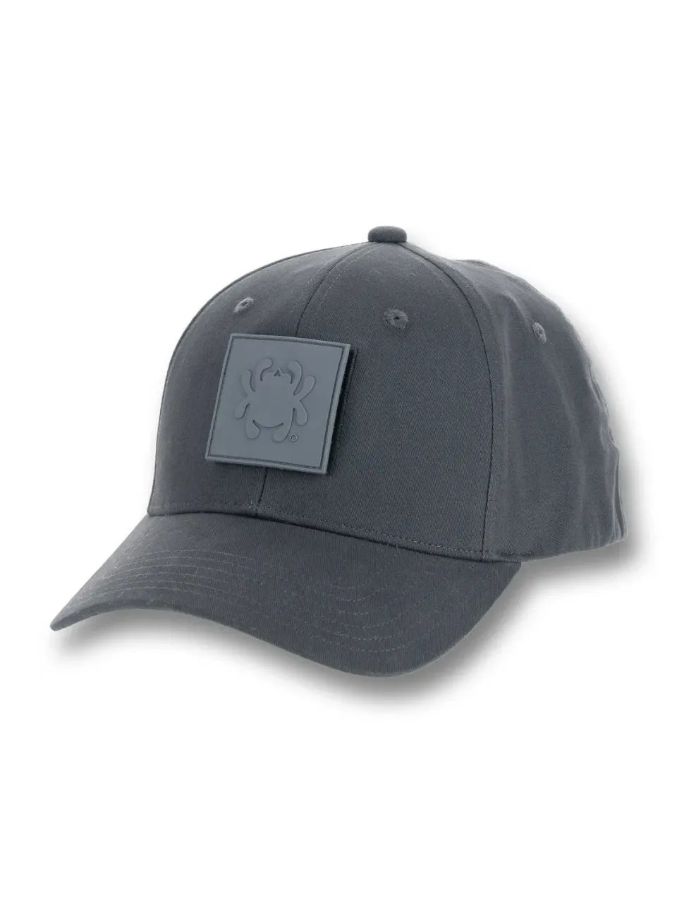 Byrd Structured Hat Cap Grau S/M Bug Patch Baumwolle