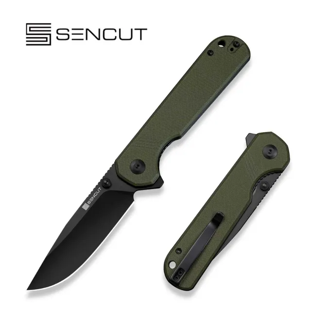 SENCUT Aetheris S24095-2 Klappmesser grün Clip-Point