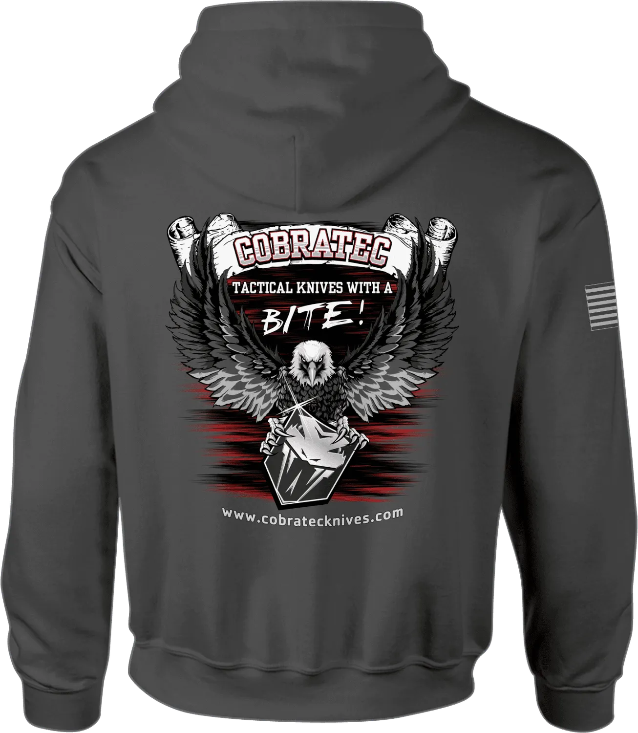 CobraTec Hoodie Kapuzenpullover Logo Adler Baumwollmix