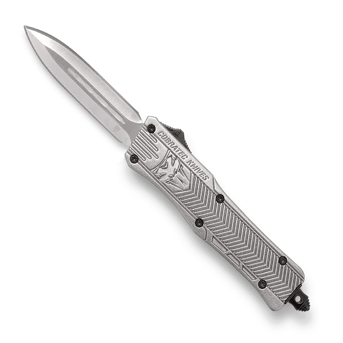 CobraTec CTK-1 Small OTF-Messer Silber D2 Cerakote