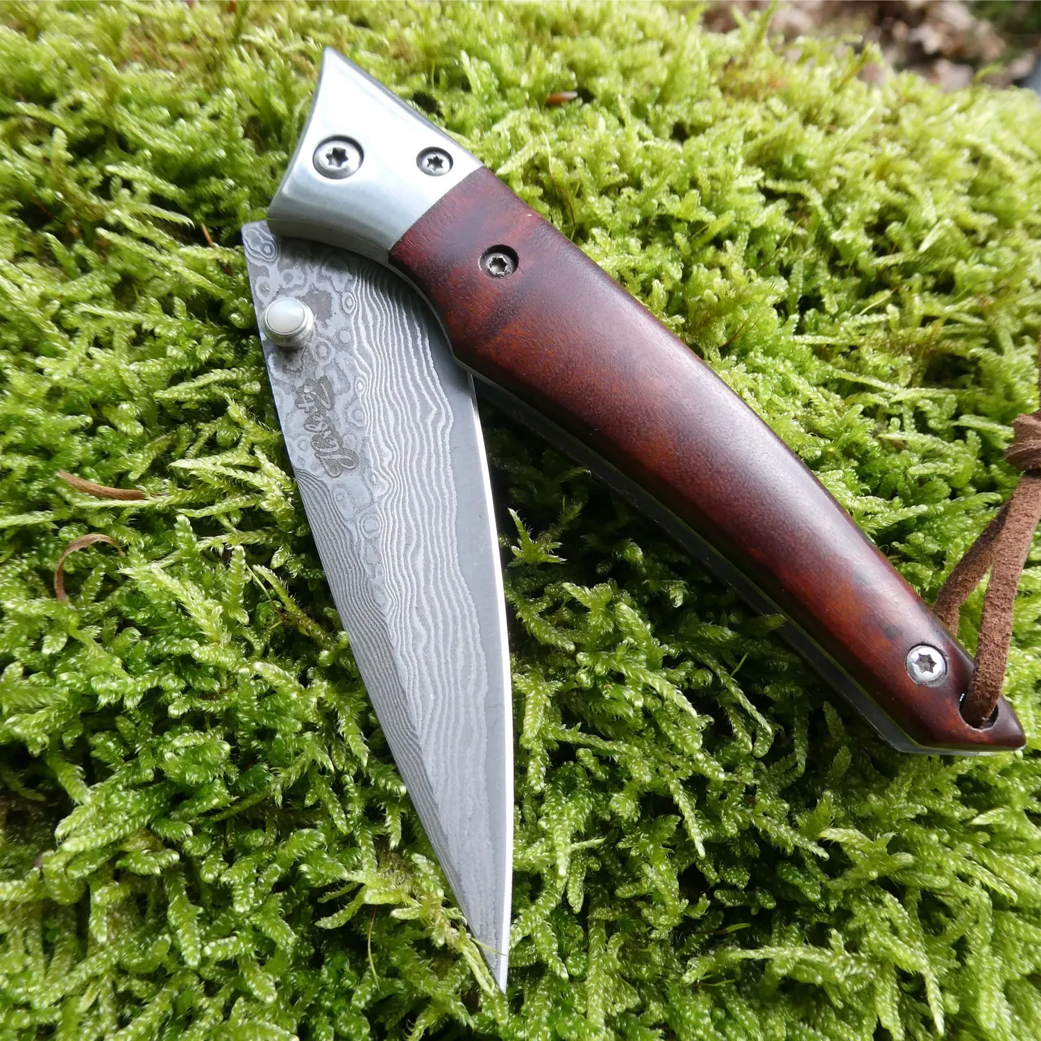Herbertz Selektion Einhandmesser Damast Birke