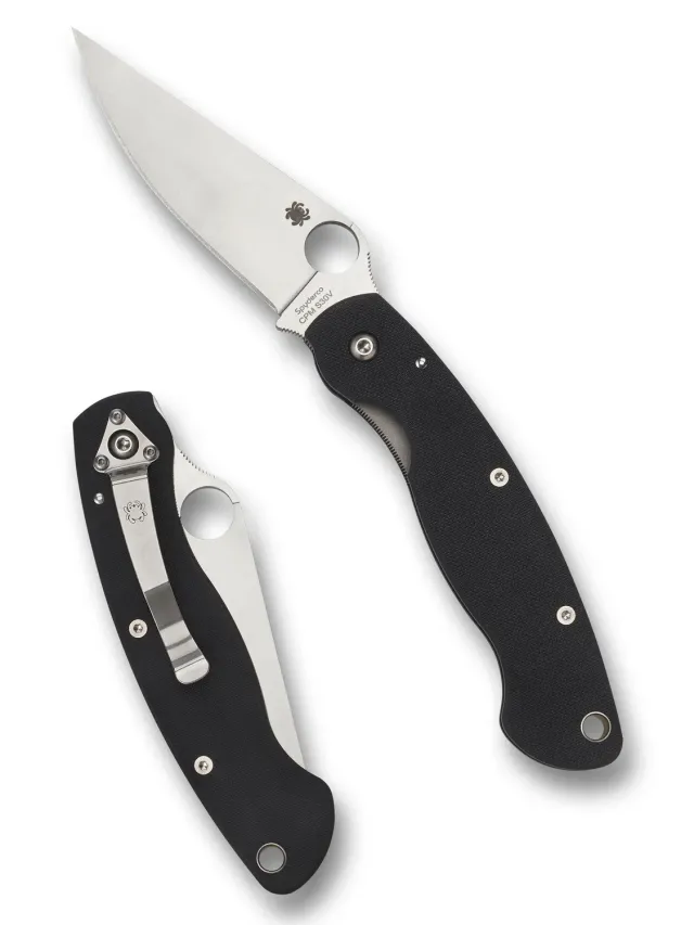 Spyderco Military Taschenmesser Schwarz S30V G-10