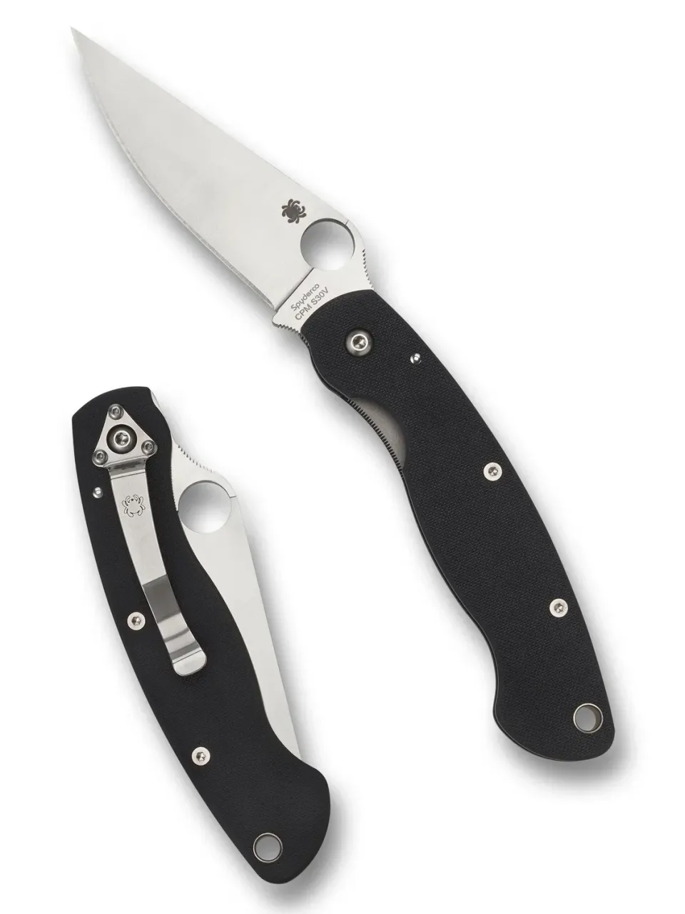 Spyderco Military Taschenmesser Schwarz S30V G-10