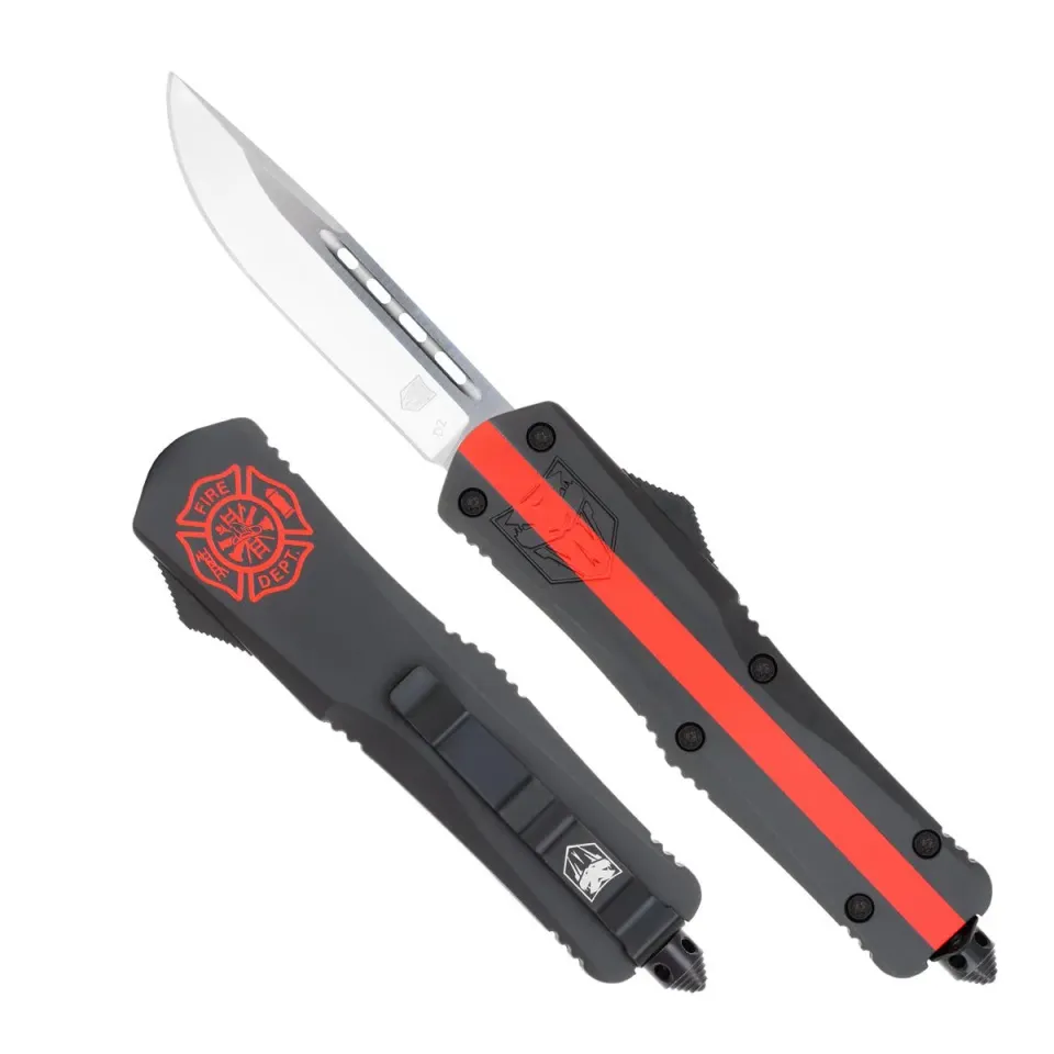 CobraTec Medium FS-3 OTF-Messer Thin Red Line D2