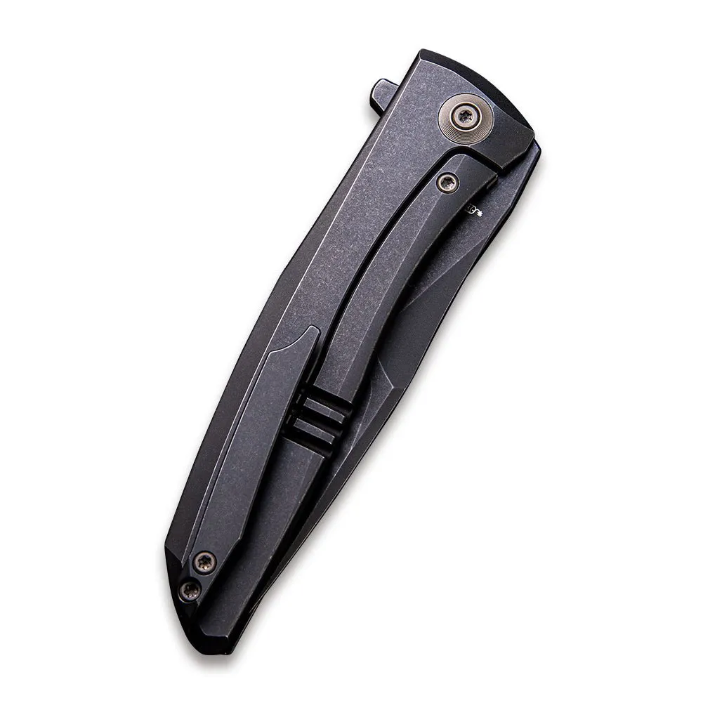WeKnife Scoppio 923D Klappmesser Schwarz Titan 20CV