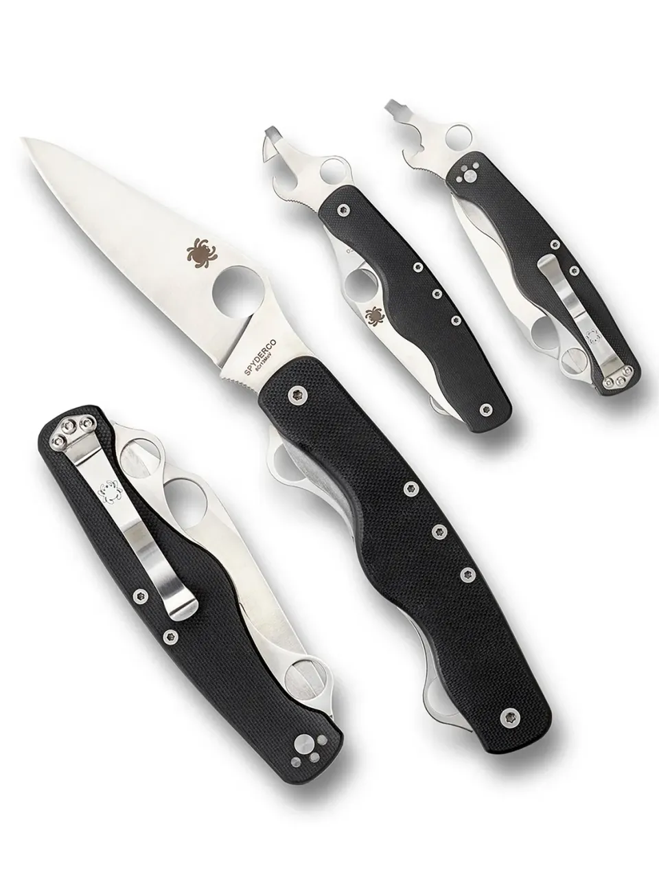 Spyderco ClipiTool Standard Multitool Schwarz G-10