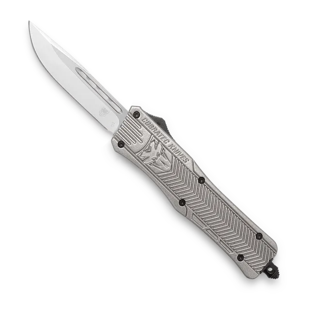 CobraTec CTK-1 Medium OTF-Messer Silber Cerakote D2