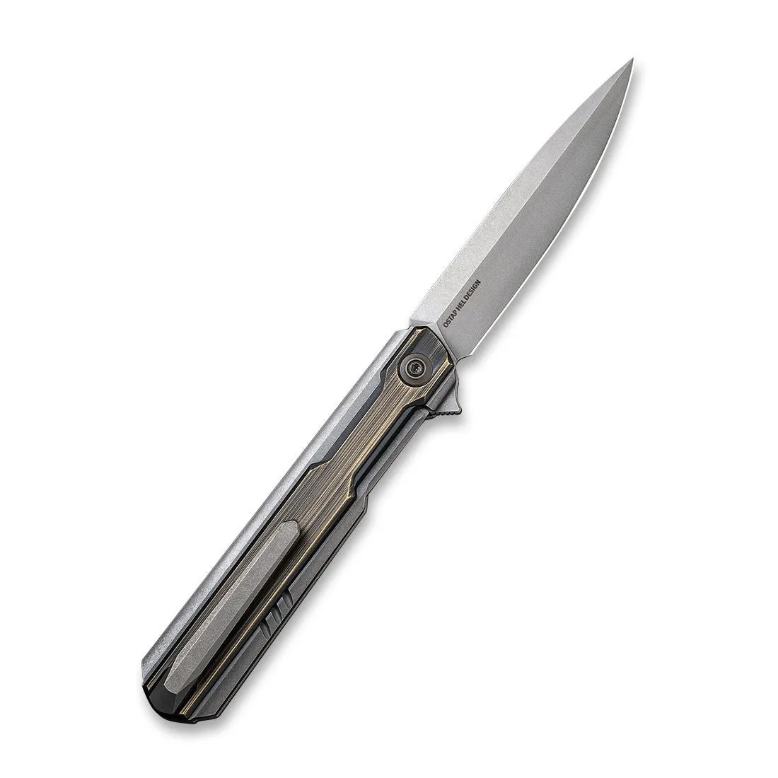 WeKnife Peer 2015E Klappmesser Titan-Messing 20CV