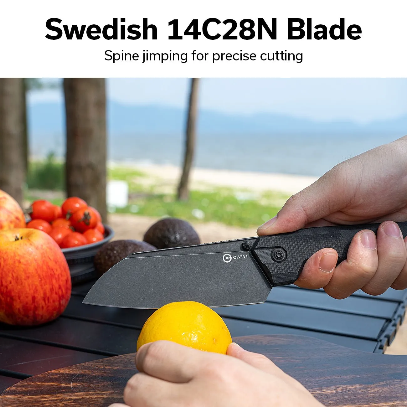 Civivi Hid C23008-1 Klappmesser Schwarz 14C28N