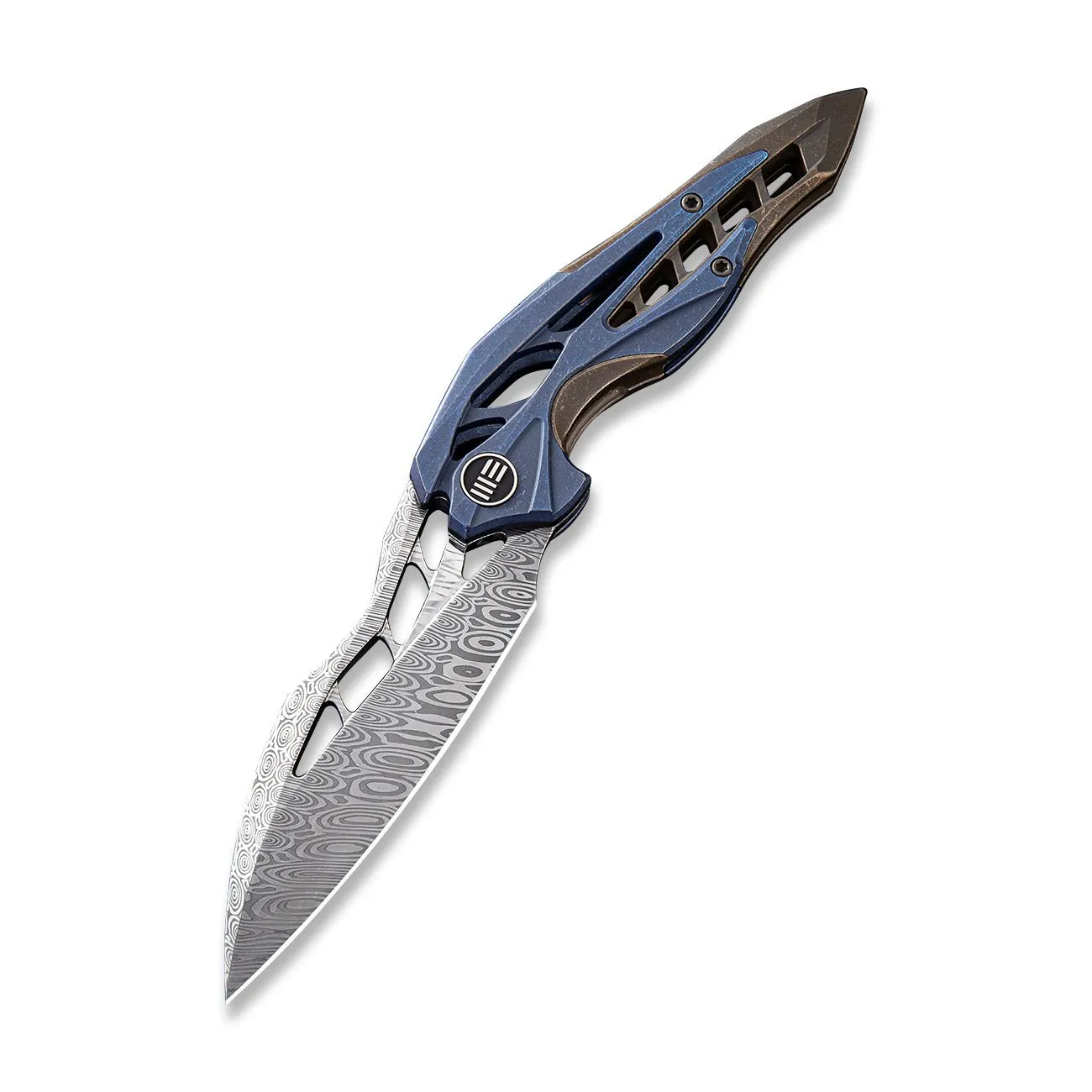 WeKnife Arrakis 906DS-1 Taschenmesser Damasteel Blau-Braun