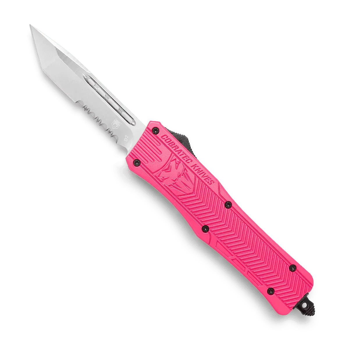 CobraTec CTK-1 Medium OTF-Messer Pink Cerakote D2