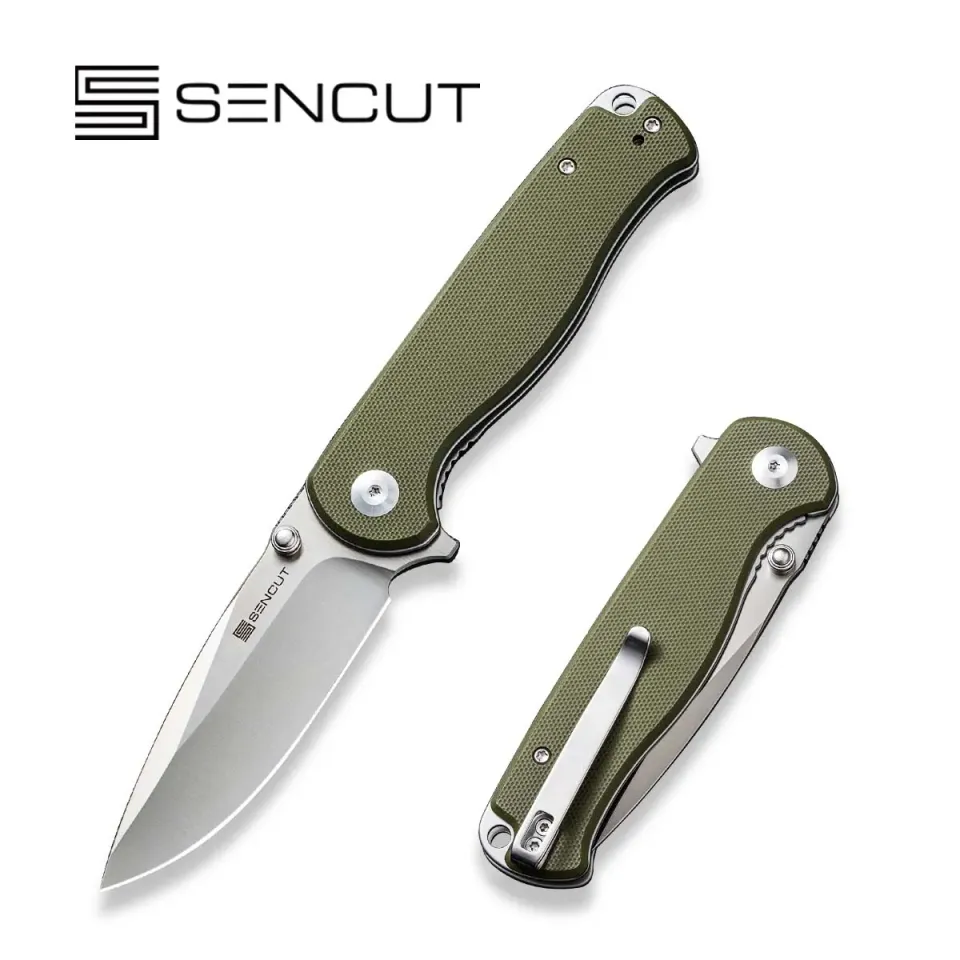 SENCUT Errant S23054B-2 Taschenmesser Grün 9Cr18MoV