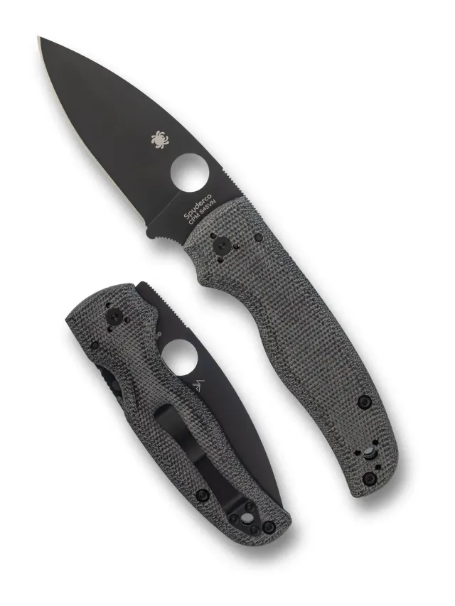 Spyderco Shaman S45VN Klappmesser Micarta grau Exclusive