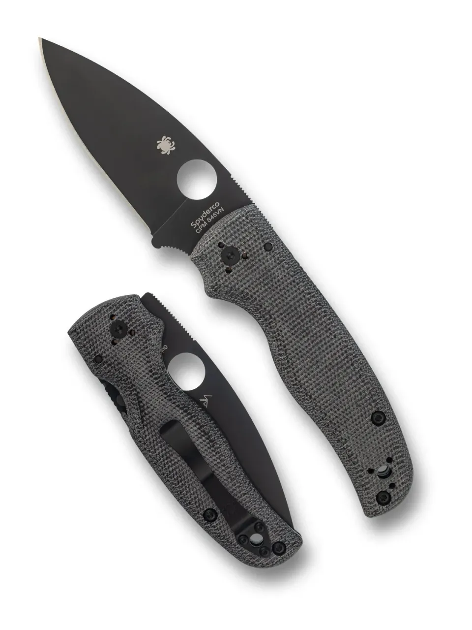 Spyderco Shaman S45VN Klappmesser Micarta grau Exclusive
